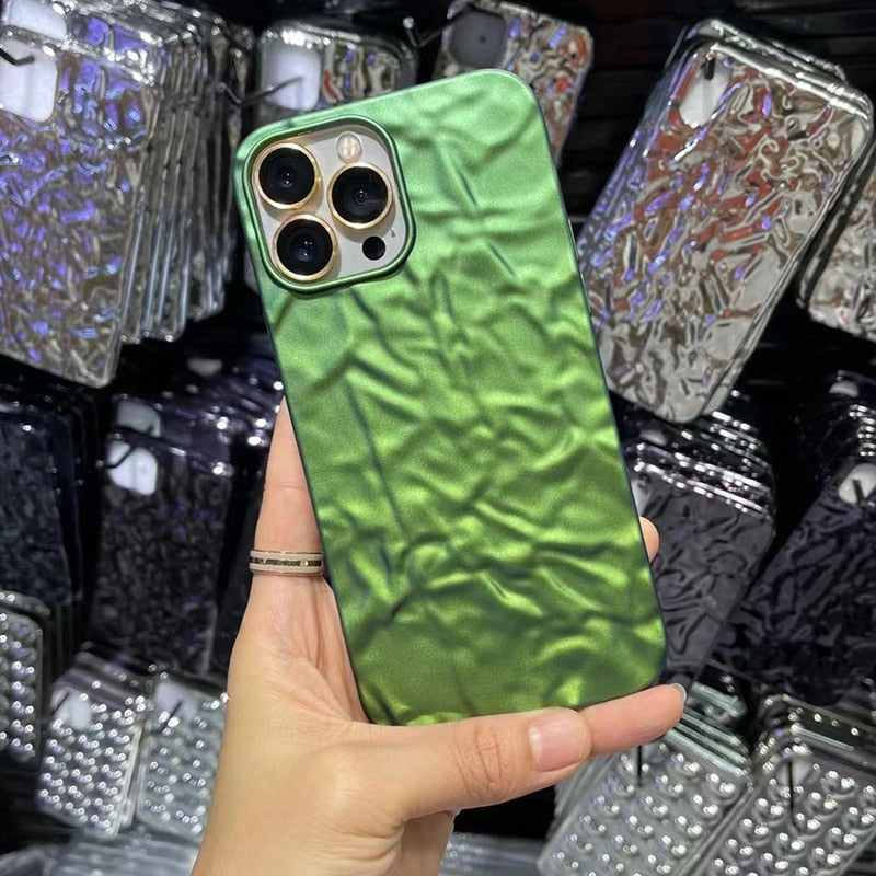 Luxury Matte Plating Foil Look iPhone Case