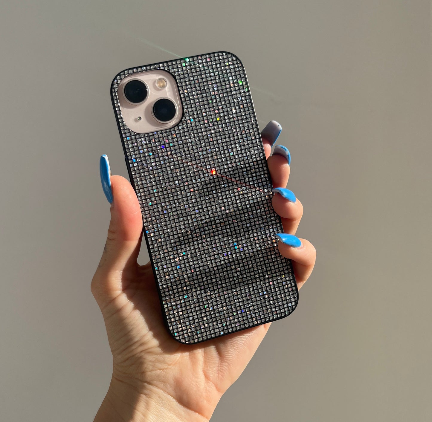 Silver Glitter Sequin iPhone Case