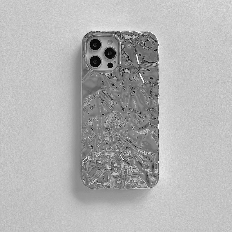 Silver Ripple iPhone Case Strawberry Mlk