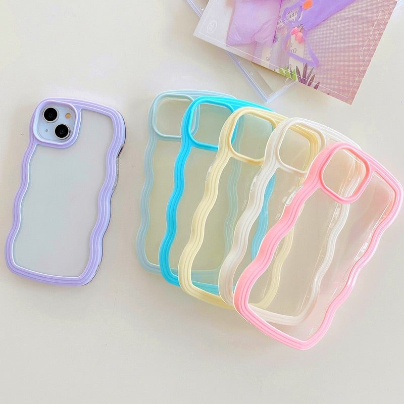 Pastel Wavy iPhone Case